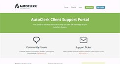 Desktop Screenshot of myautoclerk.com